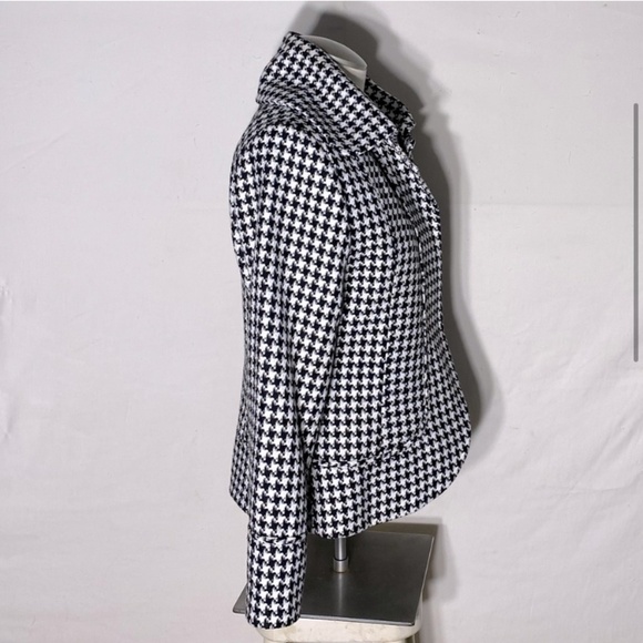 Vitrin Design Black & White Houndstooth Blazer Jacket M - Picture 5 of 15
